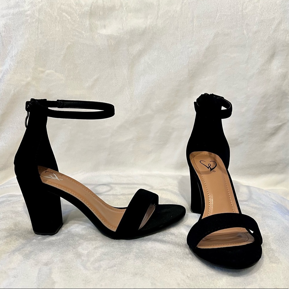 Black Block Heels
